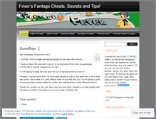 Tablet Screenshot of fantagefever.wordpress.com