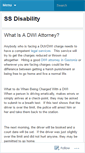 Mobile Screenshot of 1ssdisability.wordpress.com