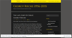 Desktop Screenshot of georgyriecke.wordpress.com