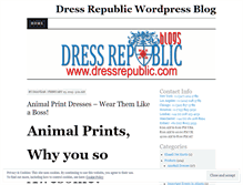 Tablet Screenshot of dressrepublic.wordpress.com