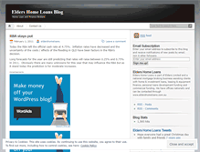 Tablet Screenshot of eldershomeloans.wordpress.com