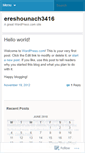 Mobile Screenshot of ereshounach3416.wordpress.com