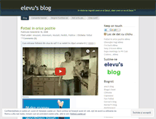 Tablet Screenshot of elevu.wordpress.com