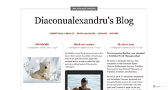 Desktop Screenshot of diaconualexandru.wordpress.com