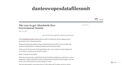 Desktop Screenshot of danteswopesdatafilesunit.wordpress.com