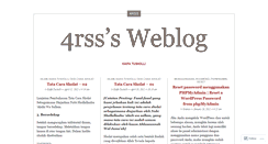 Desktop Screenshot of 4rss.wordpress.com