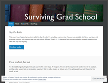 Tablet Screenshot of guidetogradschoolsurvival.wordpress.com
