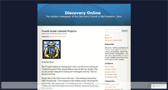 Desktop Screenshot of discoveryschoolnews.wordpress.com