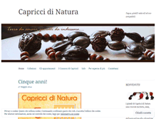 Tablet Screenshot of capriccidinatura.wordpress.com