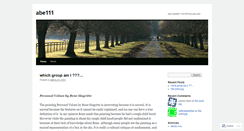 Desktop Screenshot of abe111.wordpress.com