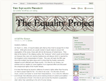 Tablet Screenshot of equalityproject.wordpress.com