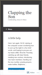 Mobile Screenshot of clappingtheson.wordpress.com