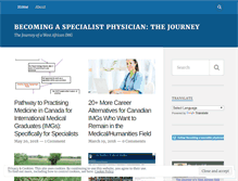 Tablet Screenshot of internationalphysicianintraining.wordpress.com