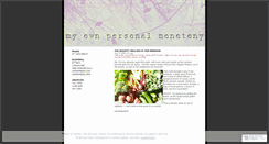Desktop Screenshot of personalmonotony.wordpress.com