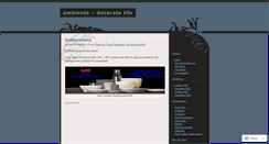 Desktop Screenshot of ambientelivingware.wordpress.com