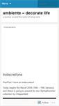 Mobile Screenshot of ambientelivingware.wordpress.com
