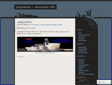 Tablet Screenshot of ambientelivingware.wordpress.com