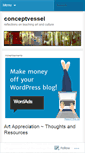 Mobile Screenshot of conceptvessel.wordpress.com