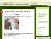 Tablet Screenshot of alegeviata.wordpress.com