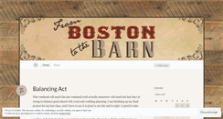 Desktop Screenshot of frombostontothebarn.wordpress.com