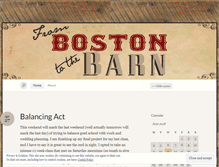 Tablet Screenshot of frombostontothebarn.wordpress.com