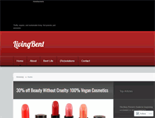 Tablet Screenshot of livingbent.wordpress.com