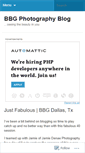 Mobile Screenshot of bbgphotographyblog.wordpress.com