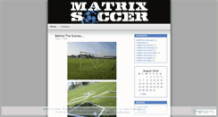 Desktop Screenshot of matrixsoccer.wordpress.com
