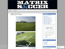 Tablet Screenshot of matrixsoccer.wordpress.com