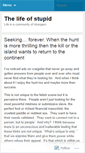 Mobile Screenshot of lifeofstupid.wordpress.com