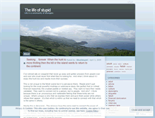 Tablet Screenshot of lifeofstupid.wordpress.com