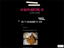 Tablet Screenshot of 40daysbefore40.wordpress.com