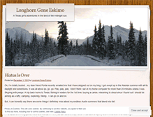 Tablet Screenshot of longhorngoneeskimo.wordpress.com