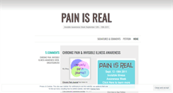 Desktop Screenshot of painisreal.wordpress.com