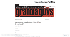 Desktop Screenshot of granolaguys.wordpress.com