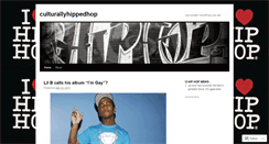 Desktop Screenshot of culturallyhippedhop.wordpress.com