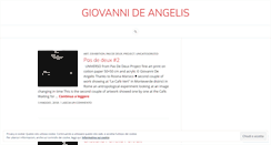 Desktop Screenshot of giovannideangelis.wordpress.com