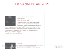 Tablet Screenshot of giovannideangelis.wordpress.com