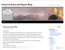 Tablet Screenshot of houseofgraceandhope.wordpress.com