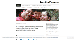 Desktop Screenshot of familiaperuana.wordpress.com