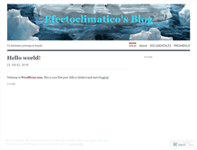 Tablet Screenshot of efectoclimatico.wordpress.com