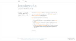 Desktop Screenshot of lexohezuka.wordpress.com