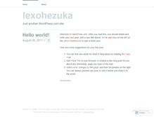 Tablet Screenshot of lexohezuka.wordpress.com