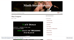 Desktop Screenshot of ninthstreetweddings.wordpress.com