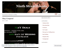 Tablet Screenshot of ninthstreetweddings.wordpress.com