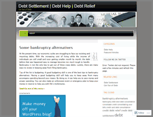 Tablet Screenshot of debtservices.wordpress.com