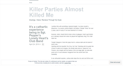 Desktop Screenshot of killerparties.wordpress.com