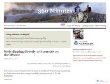 Tablet Screenshot of 360minutes.wordpress.com