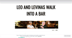 Desktop Screenshot of leoandlevinaswalkintoabar.wordpress.com