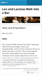 Mobile Screenshot of leoandlevinaswalkintoabar.wordpress.com